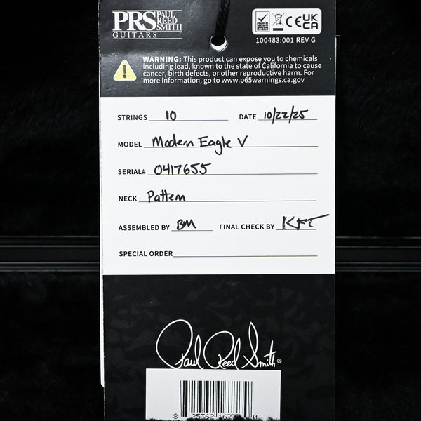 PRS Modern Eagle V Electric Guitar- Purple Mist 2025 (0417655)