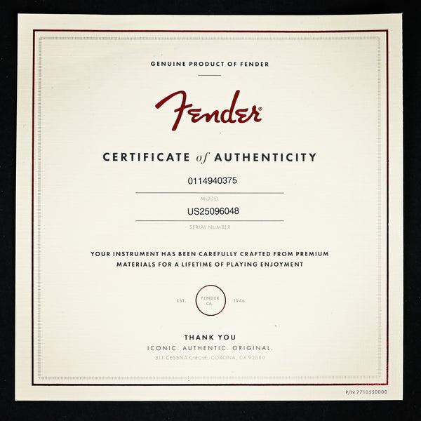 Fender American Professional Classic Stratocaster- Faded Dakota Red 2025 (US25096048)