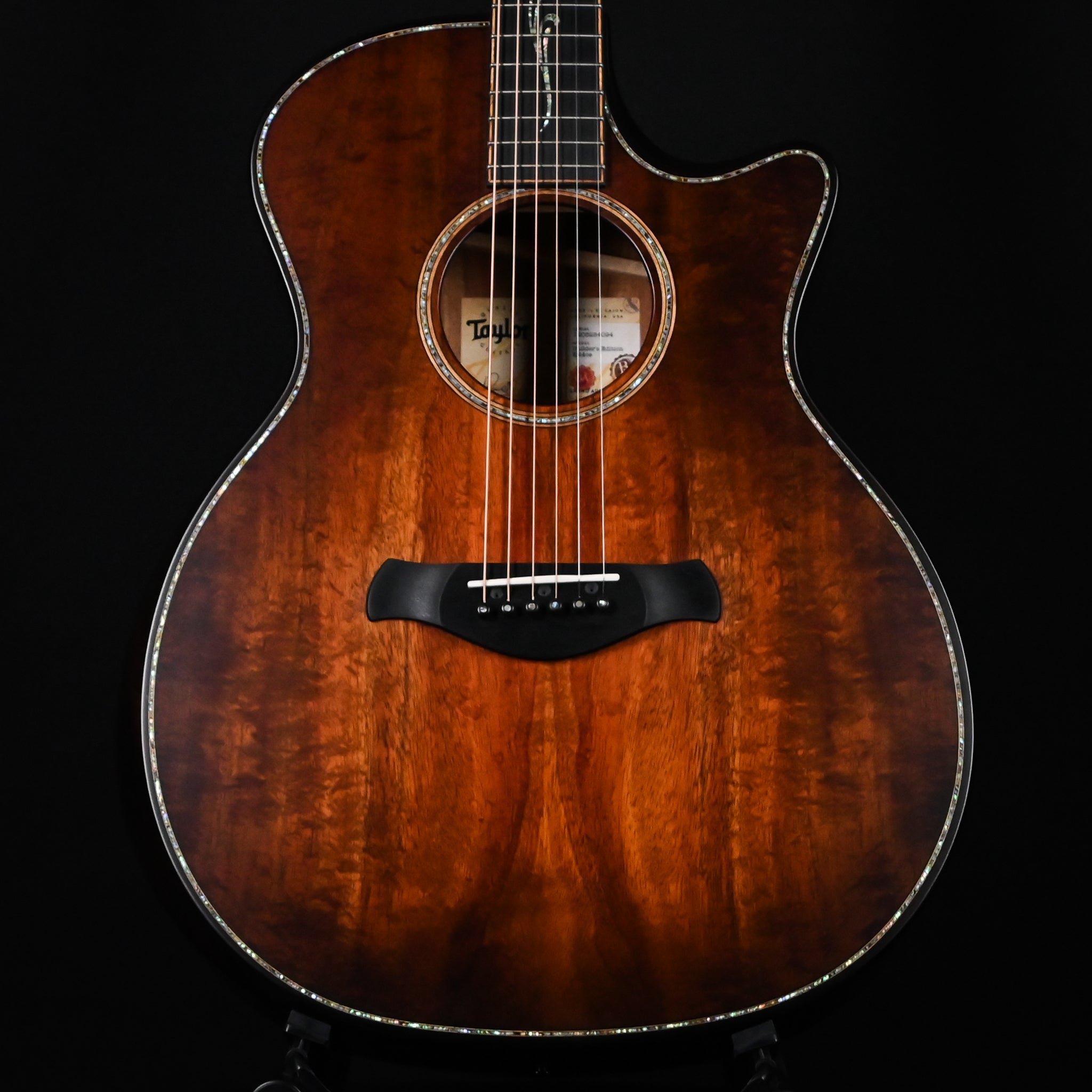 Taylor Builder's Edition K24ce Acoustic/ Electric Guitar- Natural (1208284094)