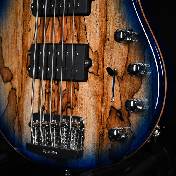 Ernie Ball Music Man BFR StingRay Special 5 HH Bass Guitar (No. 71/150)- Paua Blue Burst (K08114)