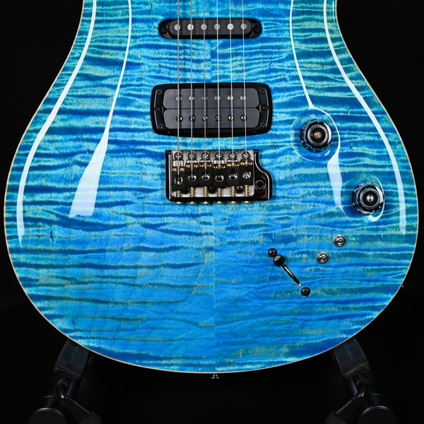 PRS Modern Eagle V Wood Library w/ 10-Top & Brazilian Rosewood Fingerboard Electric Guitar- Aquabluex 2025 (0416654)