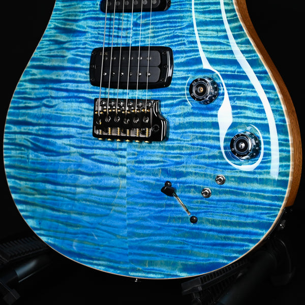 PRS Modern Eagle V Wood Library w/ 10-Top & Brazilian Rosewood Fingerboard Electric Guitar- Aquabluex 2025 (0416654)