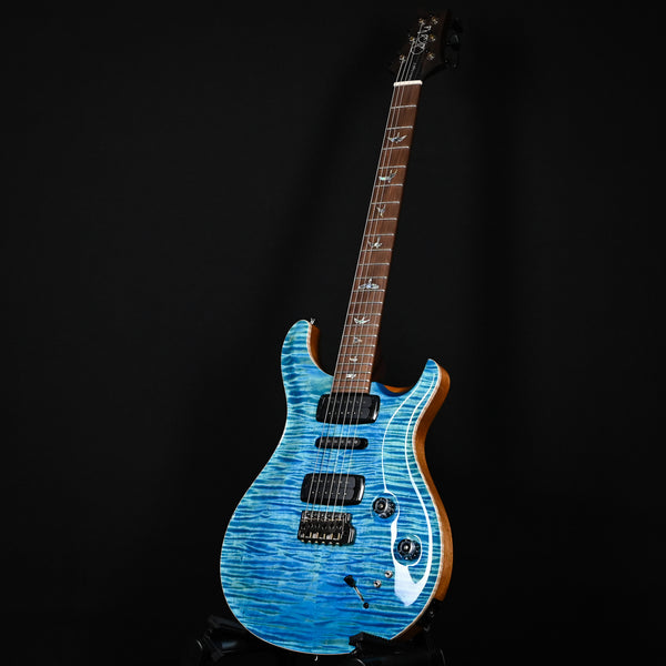PRS Modern Eagle V Wood Library w/ 10-Top & Brazilian Rosewood Fingerboard Electric Guitar- Aquabluex 2025 (0416654)