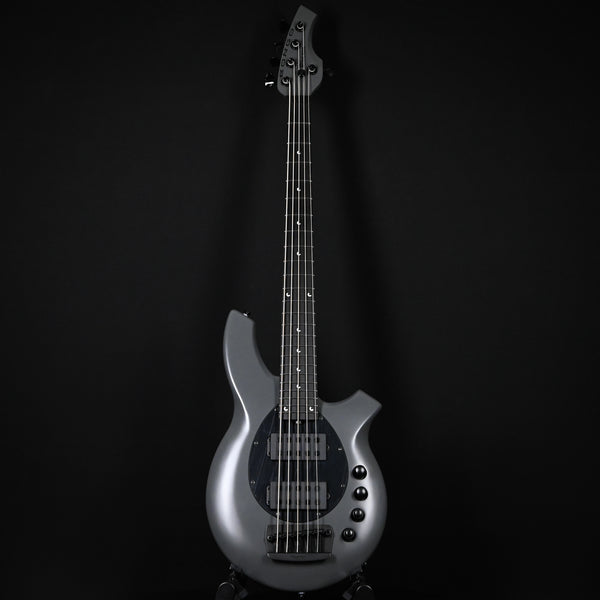 Ernie Ball Music Man Bongo 5 w/ Ebony Fingerboard, Bass Guitar- Titan Grey 2026 (K10741)