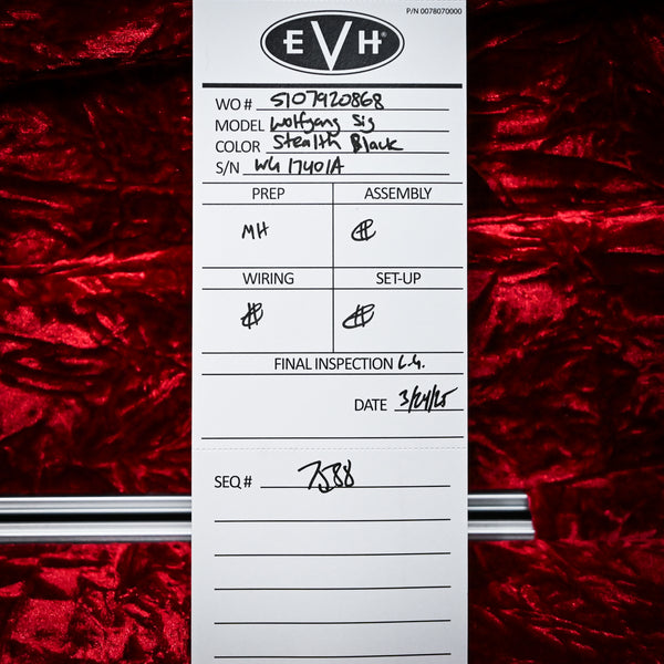 Wolfgang USA Edward Van Halen Signature- Stealth Black 2025 (WG17401A)