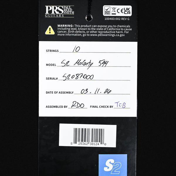PRS S2 McCarty 594 Electric Guitar- Sprayer's Choice 2026 (S2087000)