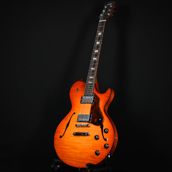Collings Custom SoCo LC Deluxe Semi-Hollow Electric Guitar- Ice Tea Sunburst (24208)