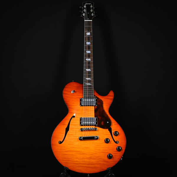 Collings Custom SoCo LC Deluxe Semi-Hollow Electric Guitar- Ice Tea Sunburst (24208)