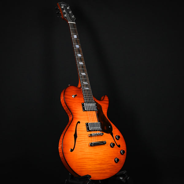 Collings Custom SoCo LC Deluxe Semi-Hollow Electric Guitar- Ice Tea Sunburst (24208)