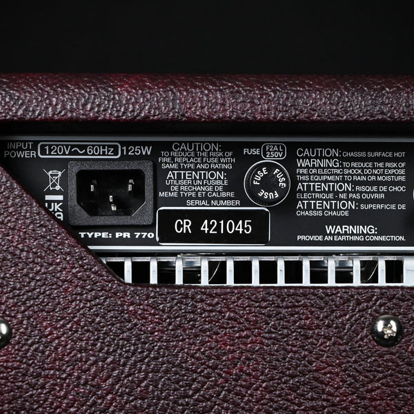 Fender Limited-Edition '65 Princeton Bordeaux Reserve 112 12W Combo Amp (Alessandro High-End Modification Upgrades) Used – Excellent