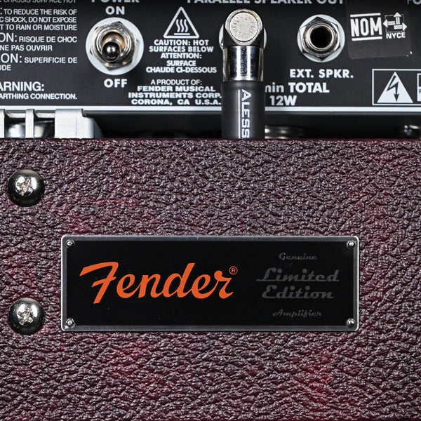 Fender Limited-Edition '65 Princeton Bordeaux Reserve 112 12W Combo Amp (Alessandro High-End Modification Upgrades) Used – Excellent