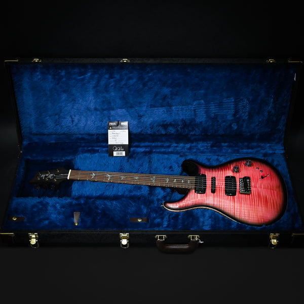 PRS Modern Eagle V Wood Library w/ 10-Top & Brazilian Rosewood Fingerboard Electric Guitar- Bonnie Pink Smokeburst 2024 (0396978)