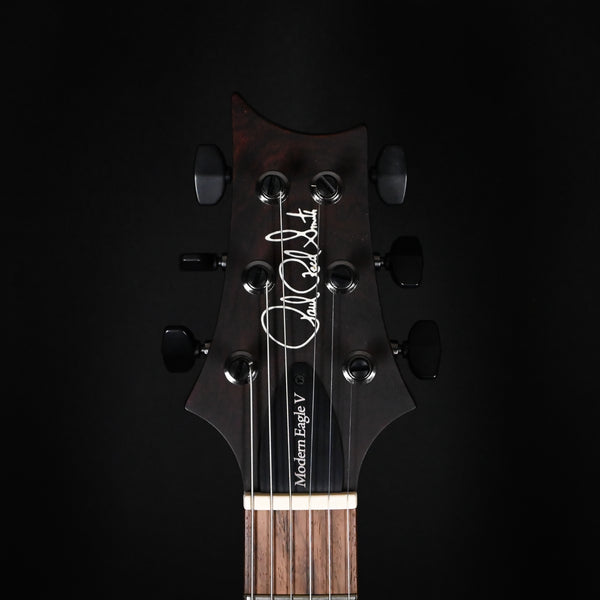PRS Modern Eagle V Wood Library w/ 10-Top & Brazilian Rosewood Fingerboard Electric Guitar- Bonnie Pink Smokeburst 2024 (0396978)