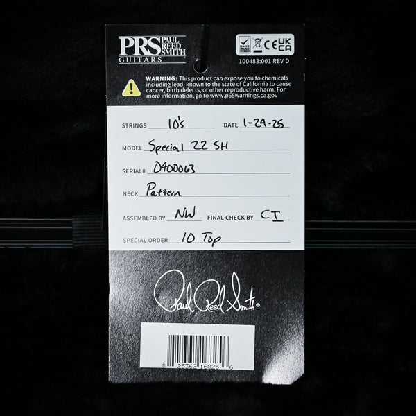 PRS Special Semi-Hollow w/ 10-Top Electric Guitar- Cobalt Smokeburst 2025 (0400063)