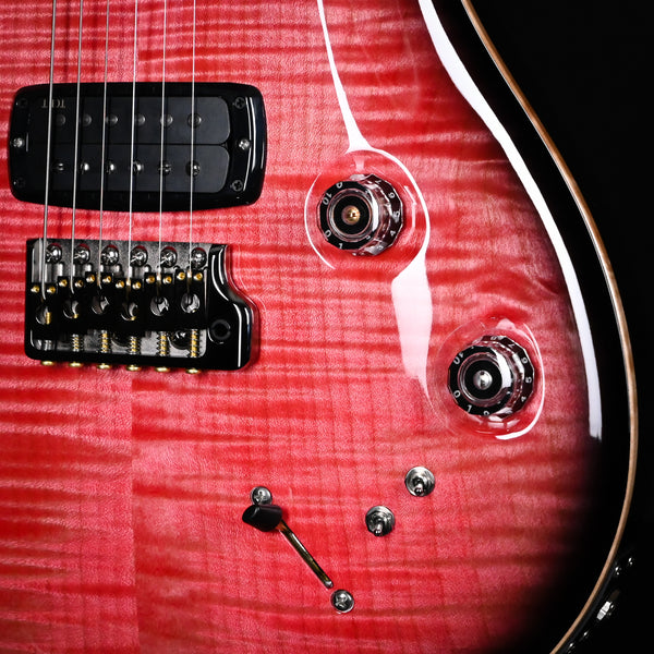 PRS Modern Eagle V Wood Library w/ 10-Top & Brazilian Rosewood Fingerboard Electric Guitar- Bonnie Pink Smokeburst 2024 (0396978)