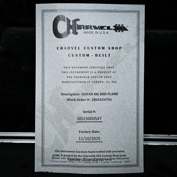 Charvel Guthrie Govan USA Signature HSH Flame Maple- Natural 2025 (GG23000547)