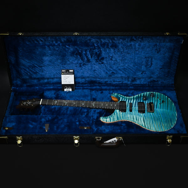PRS Modern Eagle V Wood Library w/ 10-Top & Brazilian Rosewood Fingerboard Electric Guitar- Aquabluex 2025 (0414998)