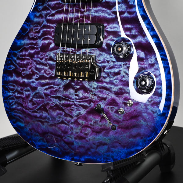 PRS Modern Eagle V Wood Library w/ 10-Top & Brazilian Rosewood Fingerboard Electric Guitar- Violet Blue Burst 2025 (0417997)