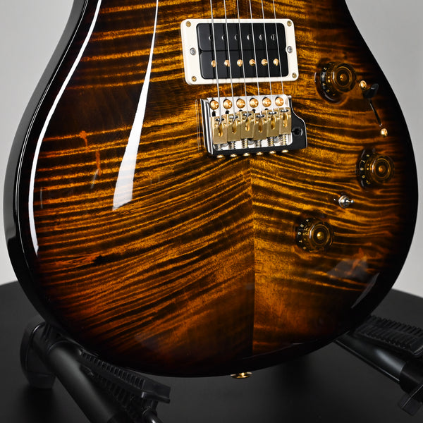PRS Custom 24 Piezo w/ 10-Top Electric Guitar- Black Gold Wraparound Smokeburst 2024 (0393126)