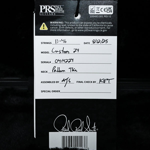 PRS Custom 24 w/ DMO Pickups- Cobalt Blue Smokeburst 2025 (0414224)