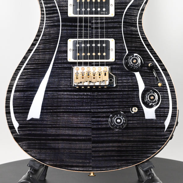 PRS Custom 24 Piezo w/ 10-Top & DMO Pickups Electric Guitar- Gray Black 2025 (0413698)