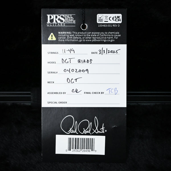 PRS DGT w/ 10-Top & Birds Inlays- Faded Blue Jean 2025 (0402009)