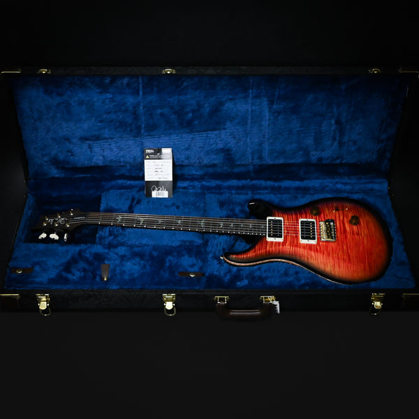 PRS Custom 24 Wood Library w/ 10-Top, Brazilian Rosewood, & DMO Pickups- Blood Orange Smokeburst (0401608)