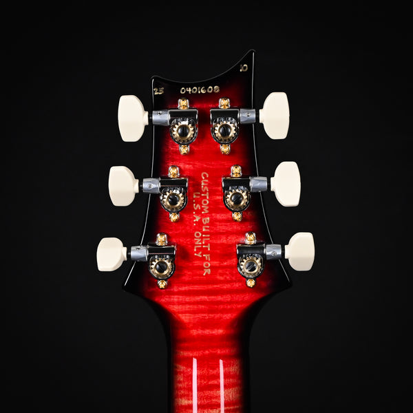 PRS Custom 24 Wood Library w/ 10-Top, Brazilian Rosewood, & DMO Pickups- Blood Orange Smokeburst (0401608)