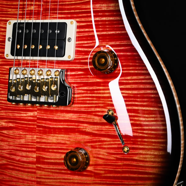 PRS Custom 24 Wood Library w/ 10-Top, Brazilian Rosewood, & DMO Pickups- Blood Orange Smokeburst (0401608)
