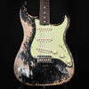 Fender Custom Shop Masterbuilt Dennis Galuszka 60/63 Stratocaster w/ Brazilian Rosewood & Josefina Handwound Pickups, Super Heavy Relic- Aged Black 2025 (R145084)
