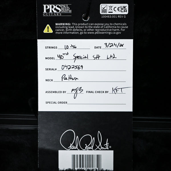PRS 40th Anniversary Special Semi-Hollow Limited Edition- Custom Color 2026 (0422569)