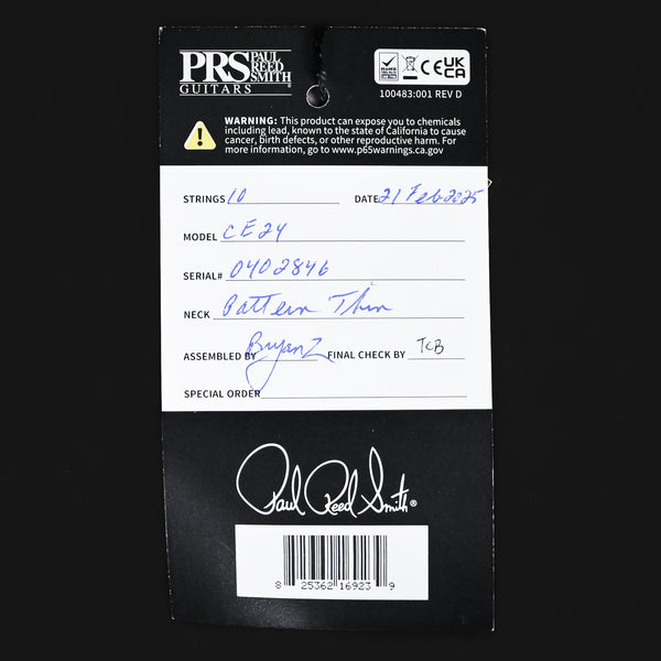 PRS CE 24 Electric Guitar- Faded Blue Smokeburst 2025 (0402846)