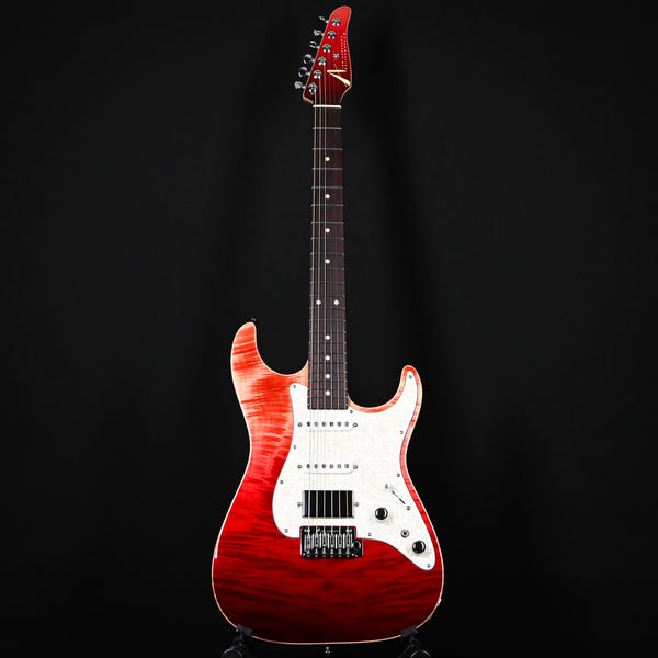 Tom Anderson Custom Drop Top Classic Electric Guitar- Red Surf w/ Binding 2025 (07-16-25A)