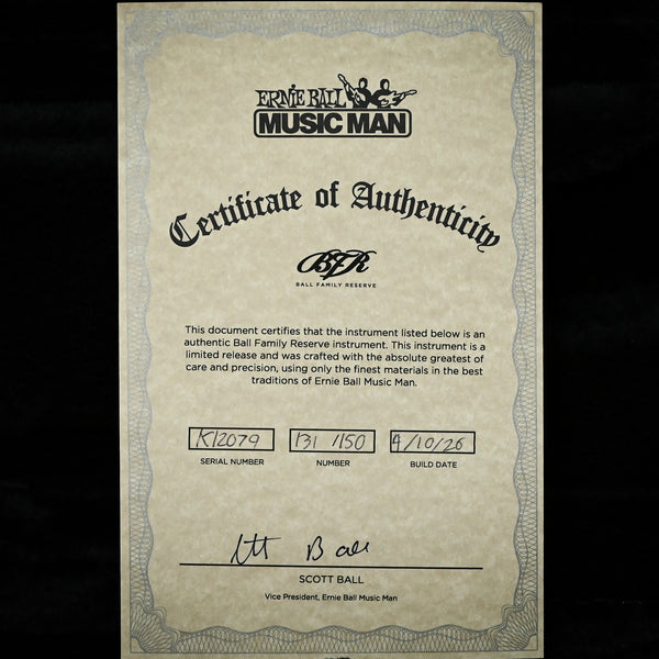 Ernie Ball Music Man BFR StingRay 5HH Special (No. 131/150)- Paua Blue Burst 2026 (K12079)