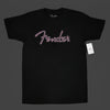 Fender Spaghetti Logo Wavy Checker Tee - Pink Checker