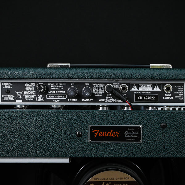 Fender Limited Edition FSR 65 Deluxe Reverb Amplifier - British Racing Green (CR424022)