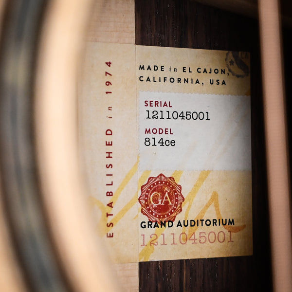 Taylor 814ce Acoustic Guitar- Natural 2025 (1211045001)