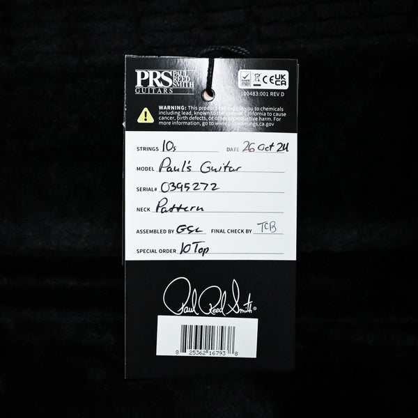 PRS Paul's Guitar 10-Top Electric Guitar - Charcoal 2024 (0395272)