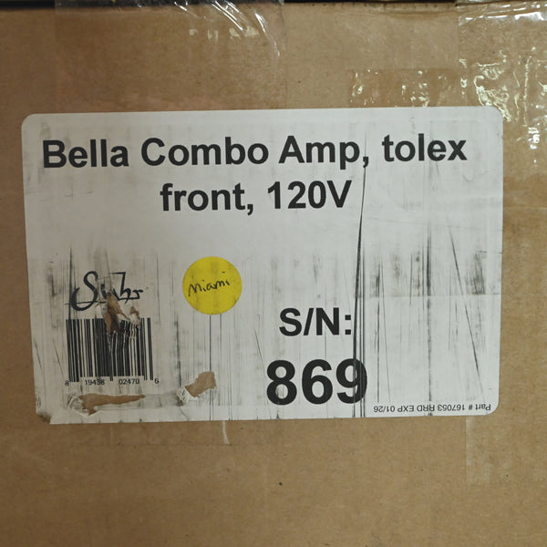 Suhr Bella 1x12 Combo Amp - Tolex Front - S/N 869