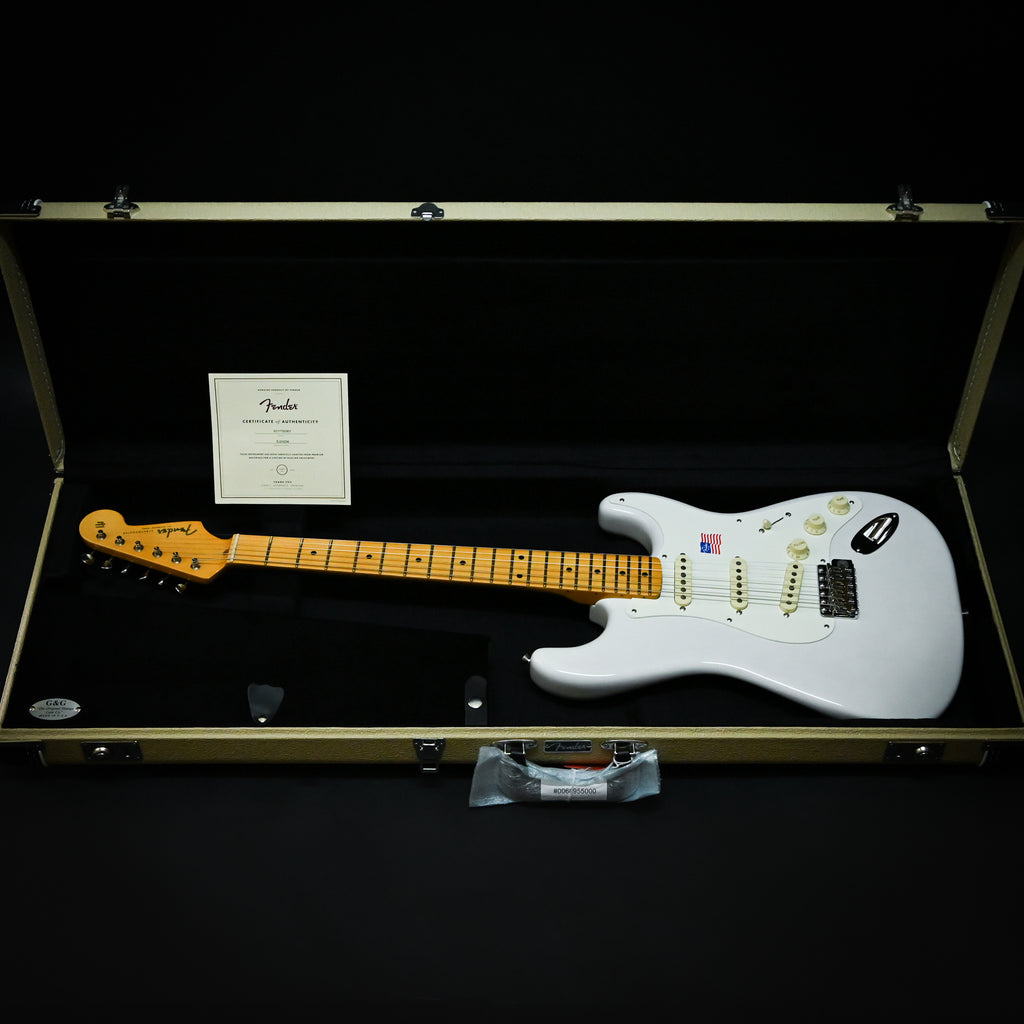 最終決算 Fender Eric Johnson Stratocaster w/ Maple Fingerboard- White ギター