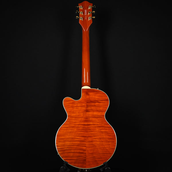 Gretsch Electromatic LTD Flame Okoume Broadkaster Jr. Single-Cut w/ Bigsby- Roundup Orange Stain (CYGC24110711)