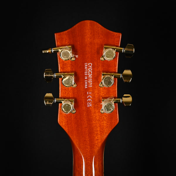 Gretsch Electromatic LTD Flame Okoume Broadkaster Jr. Single-Cut w/ Bigsby- Roundup Orange Stain (CYGC24110711)