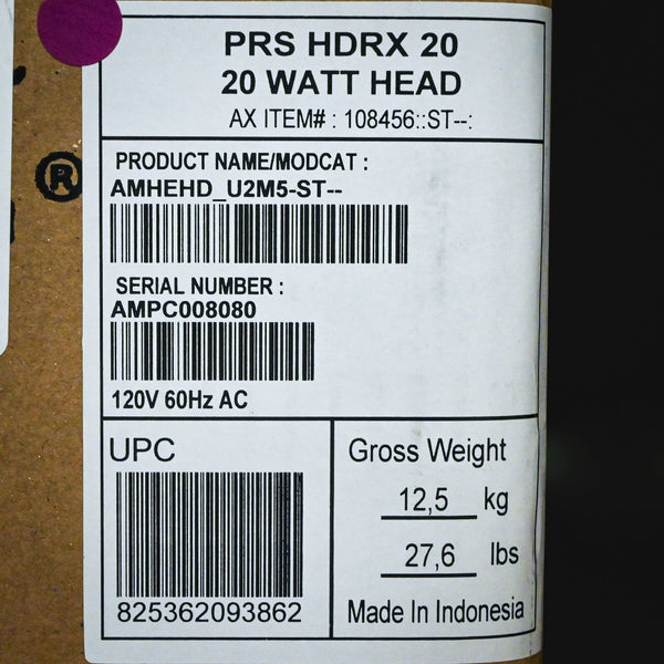 PRS HDRX 20-Watt Guitar Amp Head - Black (AMPC008080)