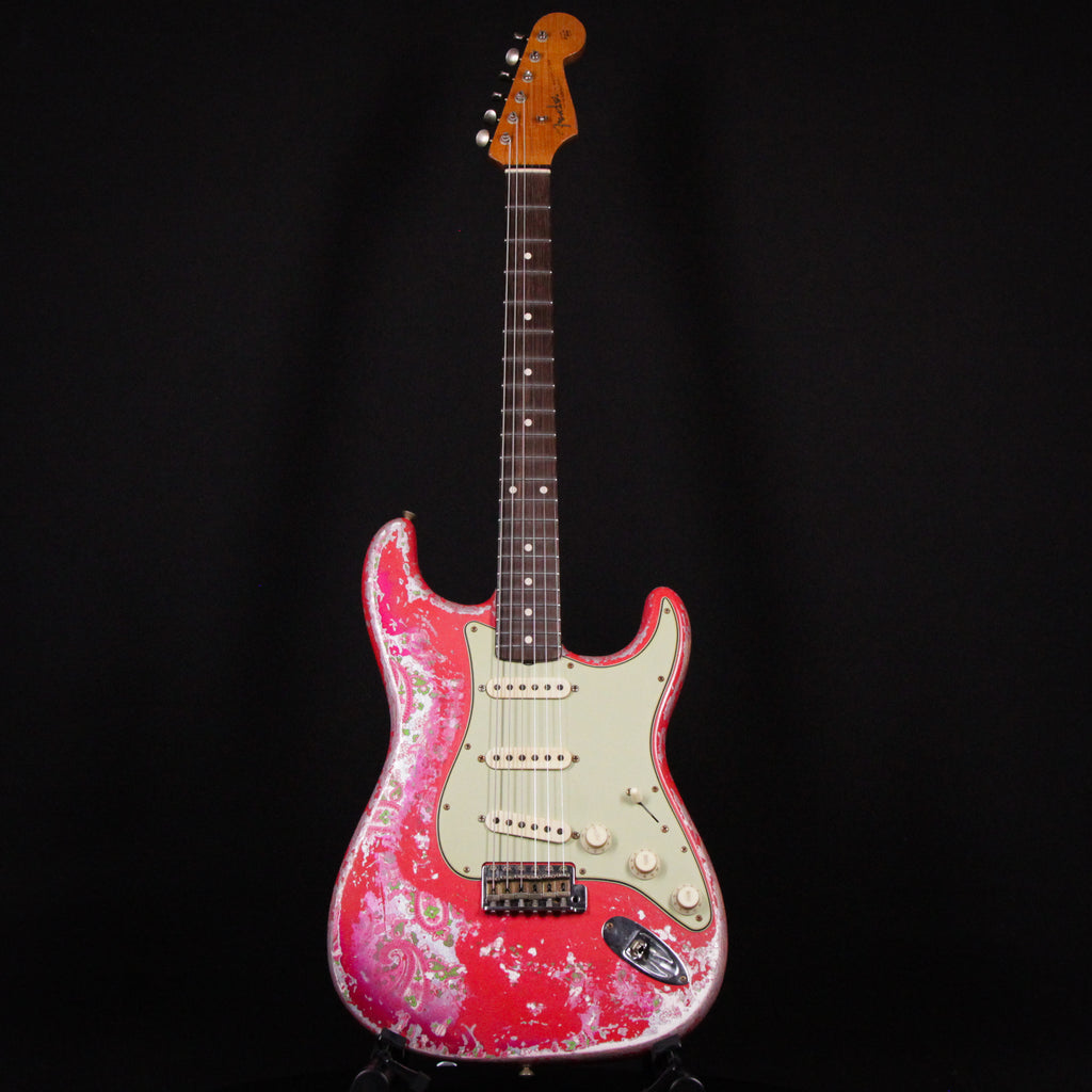 Fender Custom Shop Masterbuilt Dennis Galuszka 62 Stratocaster Super Heavy  Relic Fiesta Red / Pink Paisley Brazilian Rosewood 2024 (R135770)