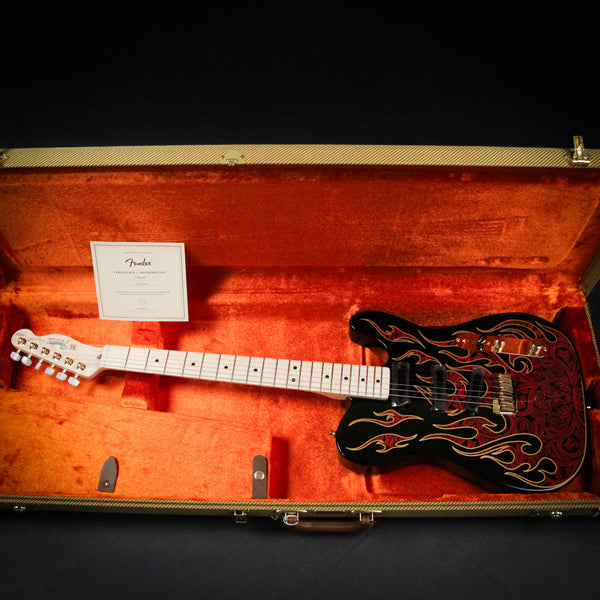 Fender James Burton Telecaster Red Paisley Flames Maple Fingerboard (US22184062)