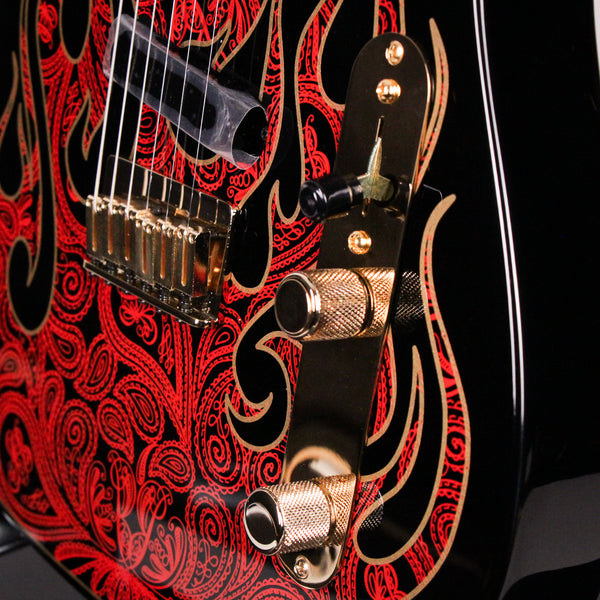 Fender James Burton Telecaster Red Paisley Flames Maple Fingerboard (US22184062)
