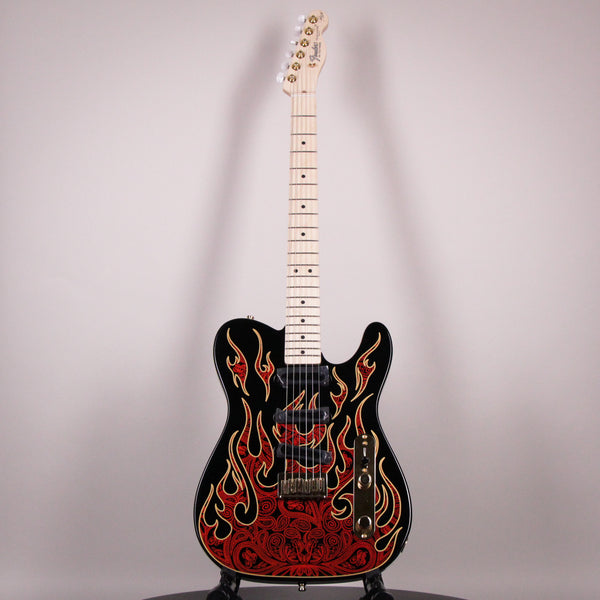 Fender James Burton Telecaster Red Paisley Flames Maple Fingerboard (US22184062)
