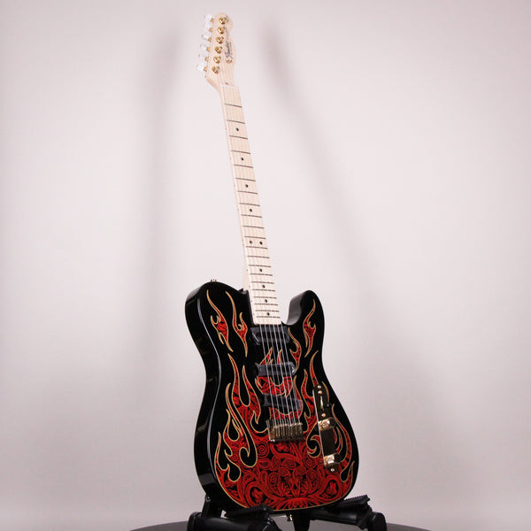 Fender James Burton Telecaster Red Paisley Flames Maple Fingerboard (US22184062)