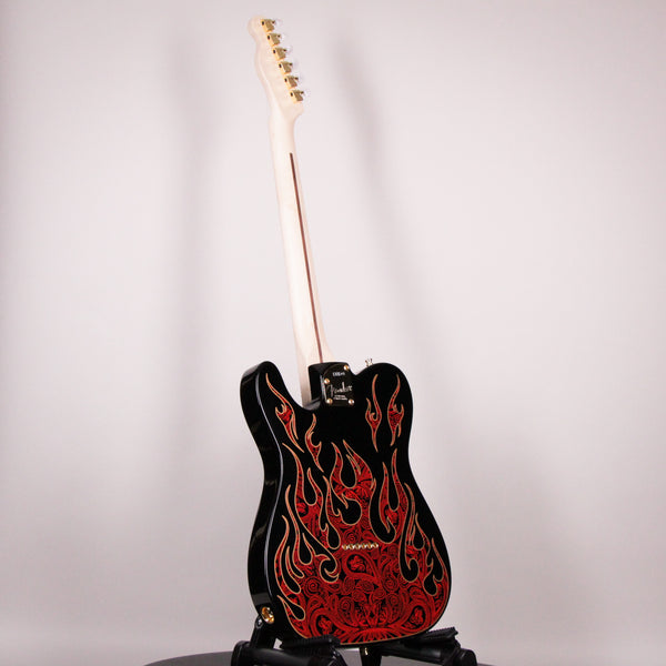 Fender James Burton Telecaster Red Paisley Flames Maple Fingerboard (US22184062)