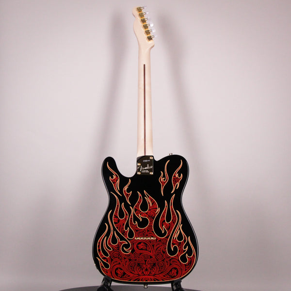 Fender James Burton Telecaster Red Paisley Flames Maple Fingerboard (US22184062)